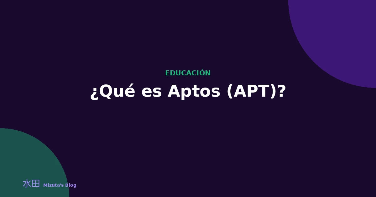 ¿Qué es Aptos (APT)?
